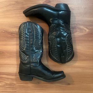COPY - Black leather cowboy boots